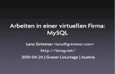 Arbeiten in einer virtuellen Firma - MySQL