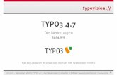 Typo3 4.7 - Die Neuerungen (typovision GnbH)
