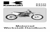 Kawasaki kx125,250 service manual ger