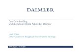 Das Daimler-Blog und die Social Media Arbeit bei Daimler