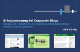 Erfolgsmessung bei Corporate Blogs