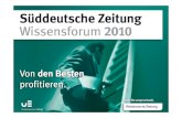 Keynote (DE): Warum Management verzichtbar ist - Der Kodex, Wissensforum 2010, München/Deutschland, organisiert von Unternehmen Erfolg & Süddeutsche Zeitung