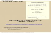 Articles From the German-French Yearbook