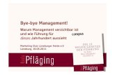 [DE] "Bye-bye management!", Vortrag mit Niels Pfläging beim Marketing-Club Lüneburger Heide (Lueneburg/D)