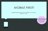 Mobile First - Kommunikationsdesign für den Markt der Zukunft