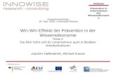 Win Win Effekte Von PräVention In Der WissensöKonomie