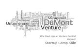 DuMont Venture Startupcamp Köln