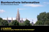 Vortrag "Barrierefreie Information im öffentlichen Raum"
