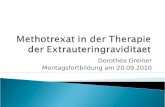 Methotrexat in der therapie der extrauteringraviditaet