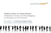 7. Twittwoch Stuttgart - Microblogging am Beispiel Communote