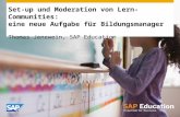 Aufbau und Moderation von Lerncommunities am Beispiel des SAP Learning Hub