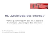 HS Soziologie des Internet