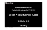 Vortrag Roland Fiege   "Social Media Business Cases"