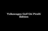 Volkswagen Golf Gti Pirelli Edition