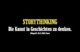 Storythinking: Die Kunst in Geschichten zu denken. Mein Vortrag bei #blogst13