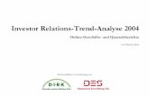 Investor Relations-Trend-Analyse 2004