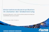 Wie funktioniert Unternehmenskommunikation bei der GAZPROM Germania