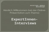 Expert innen interviews