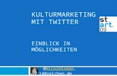 Start09: Kulturmarketing Mit Twitter