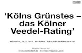 Kölns Grünstes - das Kölner Veedel-Ranking