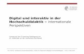 Digital und interaktiv in der Hochschuldidaktik – internationale Perspektiven