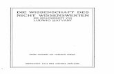 Ludwig Hatvany Die Wissenschaft des nicht wissenswerten (2a Ed., 1914)