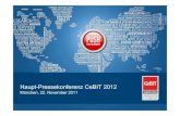 Haupt-Pressekonferenz CeBIT 2012