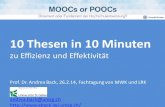 MOOCs Ornament oder Fundament der Hochschulentwicklung - 10 Thesen in 10 Minuten