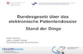 SeHF 2013 | Bundesgesetz über das elektronische Patientendossier – Stand der Dinge (Adrian Schmid)