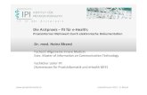 SeHF 2013 | Die Arztpraxis - fit für eHealth: Praxisinterner Mehrwert durch elektronische Dokumentation (Heinz Bhend)