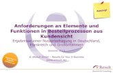 Studienergebnisse: Anforderungen an Bestellprozesse aus Kundensicht - eResult GmbH