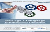 Trainings & Lehrgänge für Instandhaltung und Produktion 2015
