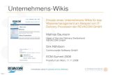 Einsatz eines Unternehmens-Wikis für das Wissensmanagement