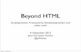 Beyond HTML Internet Briefing