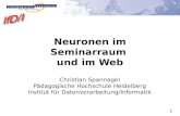 Neuronen im Seminarraum und im Web
