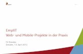 queo Präsentation - Web- und Mobile-Projekte in der Praxis