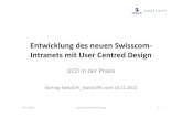 Entwicklung des neuen Swisscom Intranets mit User Centered Design