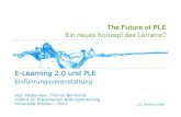 The Future Of PLE - Ein neues Konzept des Lernens?