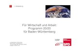 SPD-Landtagsfraktion Baden-Württemberg, Energiewende, Wachstum, Jobs und Klimaschutz