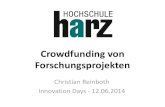 Crowdfunding von Forschungsprojekten