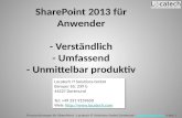 SharePoint 2013 Einführung und Anwenderschulung