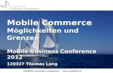 Möglichkeiten und Grenzen von Mobile-Commerce - Mobile Business Conference München 2012