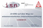 I-KNOW 05: Wissensmanagement für KMU