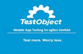 Mobile App Testing In Agile Environment