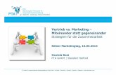Vertrieb vs. Marketing - Miteinander statt gegeneinander: Strategien für die Zusammenarbeit - Daniela Best