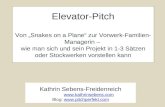 Elevator Pitch K. Sebens