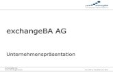 Unternehmenspräsentation exchangeBA AG