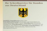 Präsentation Schreibservice für Kunden aus Deutschland