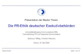 Rainer Scharf: Die PR-Ethik deutscher Exekutivbehörden