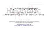 Hypertextsorten: Neuartige Möglichkeiten der Informationsrecherche im World Wide Web